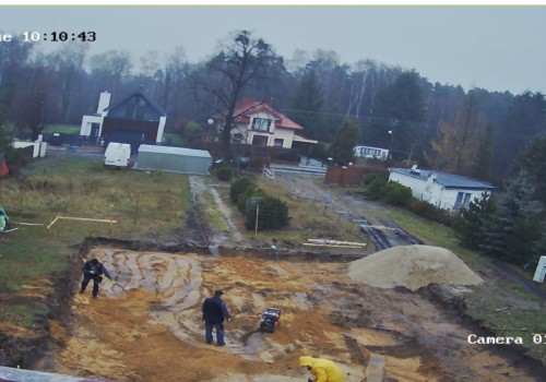 Płyta fundamentowa w Łodzi.